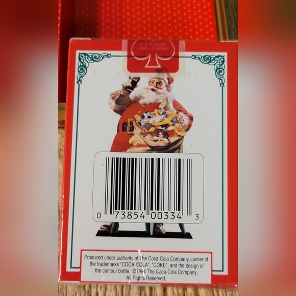 2 Decks 1995 COCA-COLA CHRISTMAS NOSTALGIA PLAYING CARDS IN COLLECTABLE TIN - Picture 12 of 12